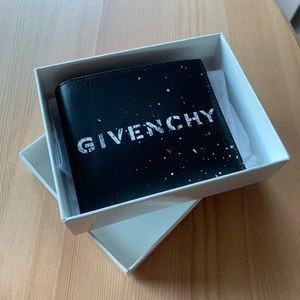 (Sold)Givenchy Stencil Leather Billfold.